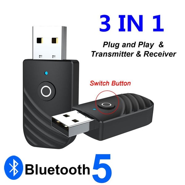 Bluetooth Receiver Transmitter Adapter Wireless Audio Noise Reduction HIFI Sound Carousel 1