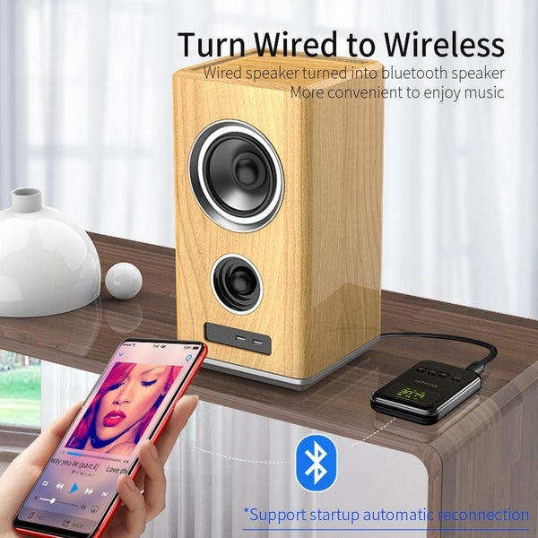 Bluetooth Transmitter Receiver Aux Audio Wireless Adapter PC TV Headphone Car Carousel 2