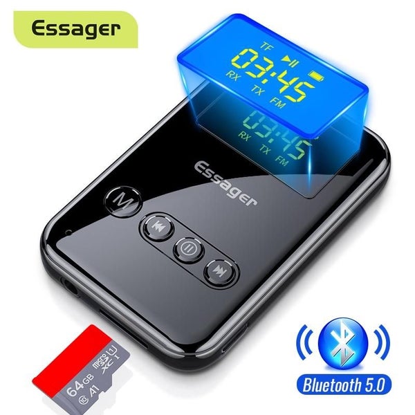 Bluetooth Transmitter Receiver Aux Audio Wireless Adapter PC TV Headphone Car Carousel 1