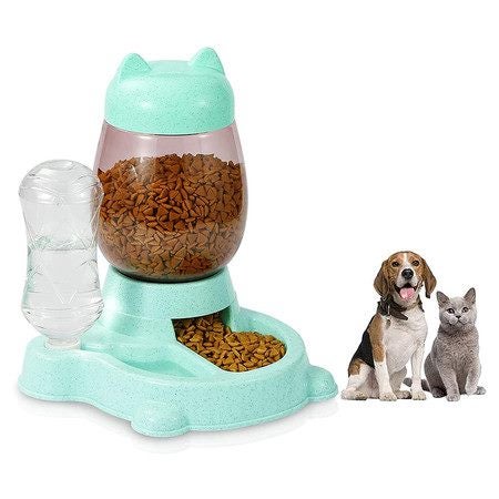 Pet Cat Dog Food Feeder And Water Dispenser Carousel 1