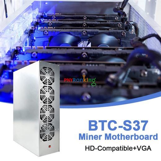 BTC-S37 Miner Motherboard Set 8 Graphics Card Slots HDMI-Compatible VGA With Fan Carousel 9