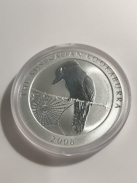 2008 Perth Mint Kookaburra 1oz Silver Bullion Coin $1 BU Carousel 1