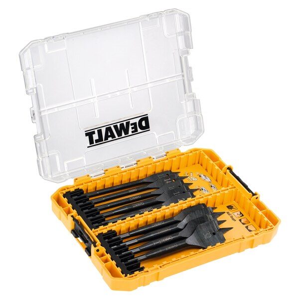 DeWalt Spade Bit Extreme Impact Tough Case 152mm 9pc Set DT70751-QZ Carousel 1