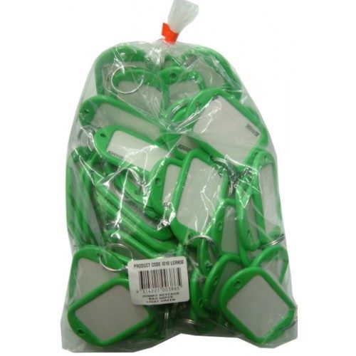Key Tag "Jumbo" 50-pce Bag Light Green Kevron Carousel 1