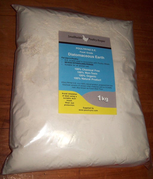 Poultrynz D.E. - Diatomaceous Earth 1kg for Poultry and Animals. Carousel 1
