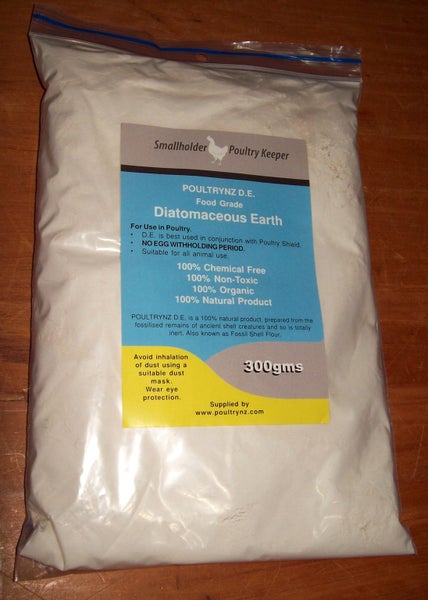 Poultrynz D.E. - Diatomaceous Earth 300gms for Poultry and Animals. Carousel 1