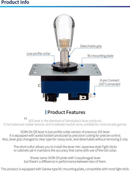 303M-DX-QR-ST35 SAMDUCKSA., MADE-IN KOREAN DETACHABLE LEVER Carousel 8