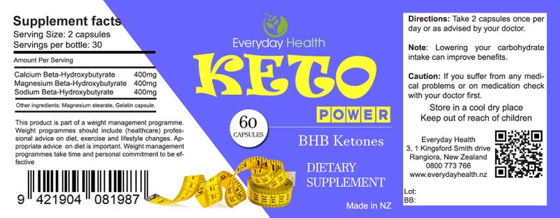 BULK BUY - 3 bottles Keto Power - 180 caps62940493310723111