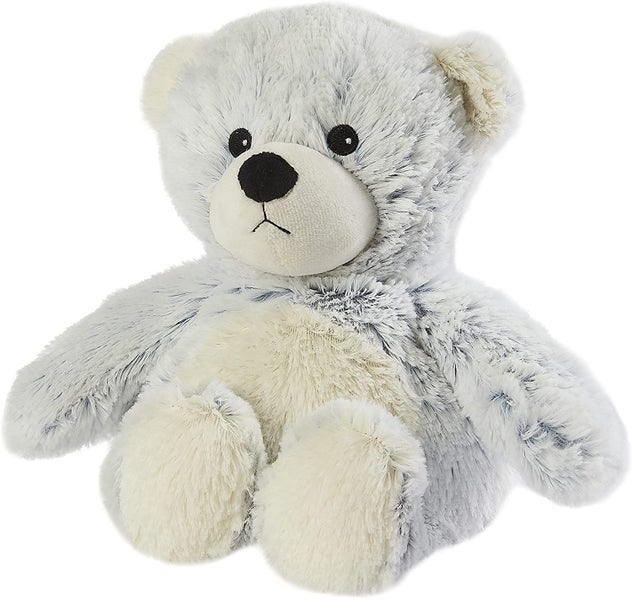 Warmies CPM-BEA-3 Heatable Plush Toy, Grey Carousel 1