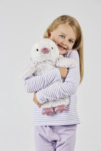 Warmies® Children's Hot Water Bottle, Penguin Carousel 2