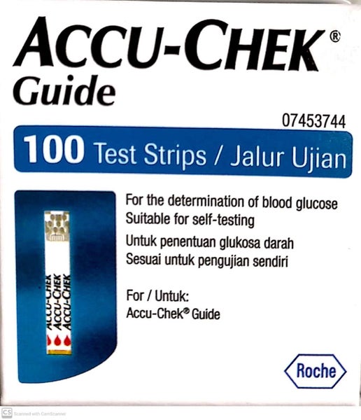 ACCU CHEK Glucose Guide 100 test Strips Carousel 1