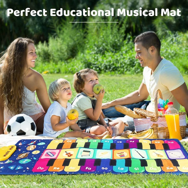 Piano Mat Music Dance Playmat Keyboard Mat Carousel 2