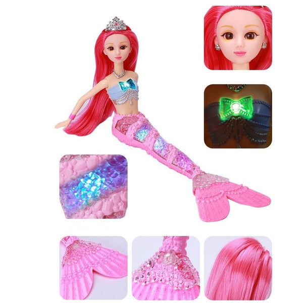 Mermaid with Light-up Tail Doll Carousel 2