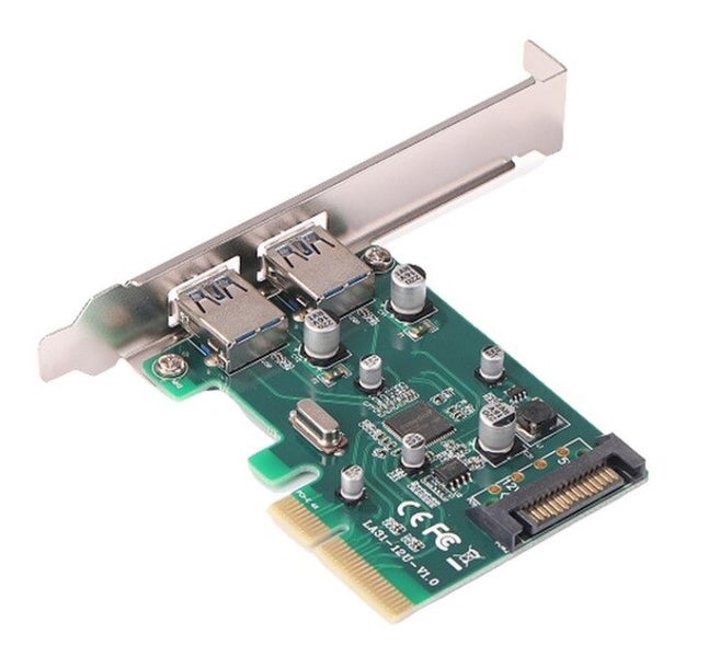 PCIe USB 3.1 Card - 2x USB 3.1 Type A and C Gen 2 10Gbps PCI Express Carousel 1