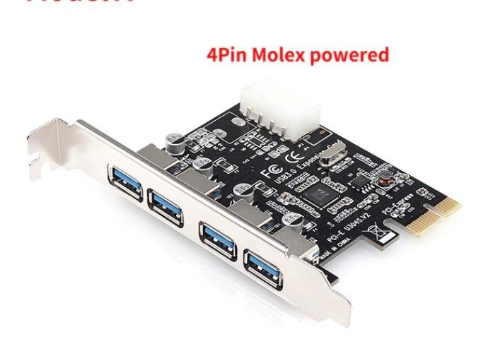 4 Port PCI E To USB 3.0 HUB PCI Express Expansion Card Carousel 1