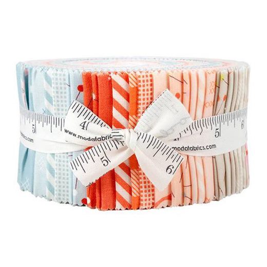 Moda Quilting Patchwork Jelly Roll Make Time 2.5 Inch Sewing Fabrics Carousel 1