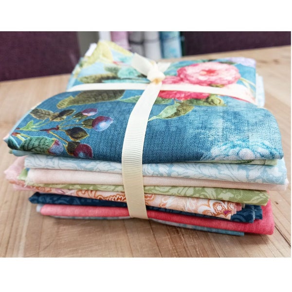 Patchwork Quilting Sewing Fabric Daniella Fat Quarter 14 Pack Carousel 1