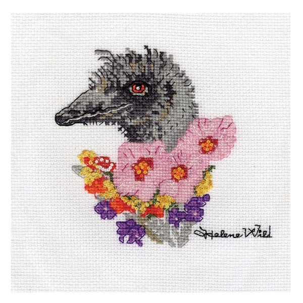 Helene Wild Australian Cross X Stitch Kit Black Emu Counted Carousel 2