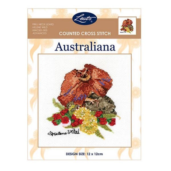 Helene Wild Australian Cross X Stitch Kit Frill Neck Lizard Counted Carousel 1