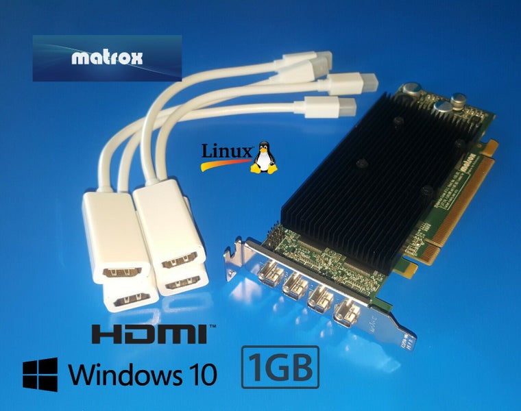 Quad 4 Monitor HDMI Video Graphics Card Carousel 2