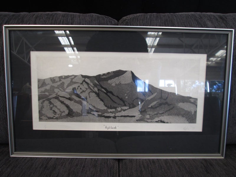 "Highlands" 1979 Limited Edition Framed Print 1/8 Carousel 1