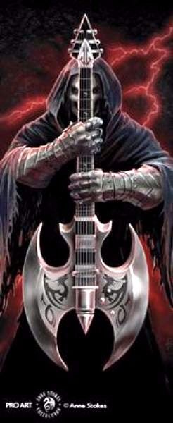 Anne Stokes 'Rock God' mural/decal. 207 x 85cm Carousel 1