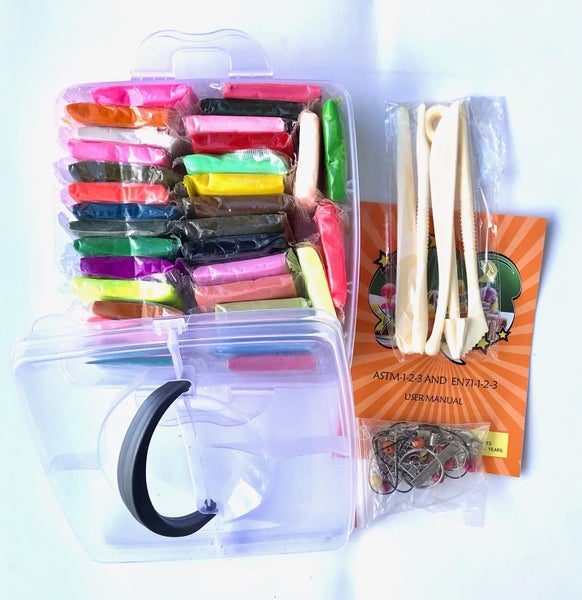 32 Colors Non-Toxic Soft DIY Craft Modelling Clay & Kit Oven Bake Clay Carousel 6