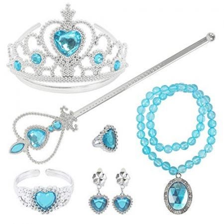 Princess Dress Up Party Accessories for Princess Costume Gloves Tiara Wand Neckl Carousel 1