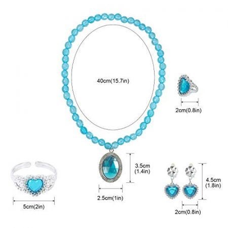 Princess Dress Up Party Accessories for Princess Costume Gloves Tiara Wand Neckl Carousel 2