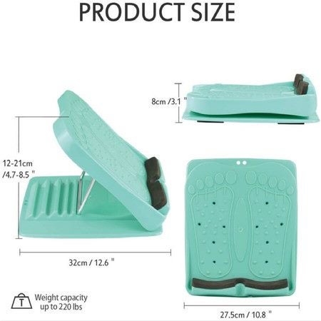 Under Desk Footrest Calve Stretcher Adjustable Slant Board Foot Rest Stool Carousel 2