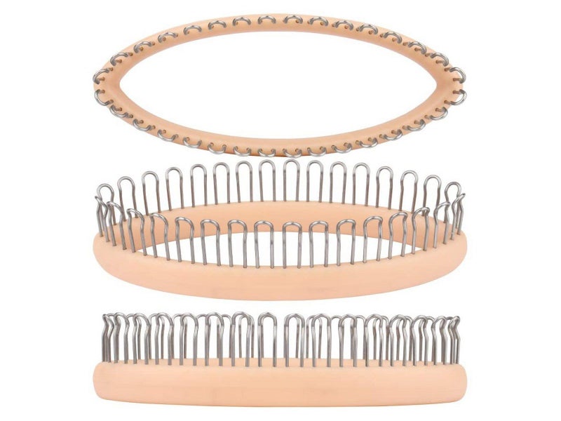 2PCS 32 Pegs DIY Sock Knitting Loom Weave Tool Set Sock Knitting Board Knit Hook Carousel 4