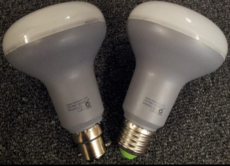 10pcs Box R80 LED Lamp 1300 lumen, Bayonet, Warm White Carousel 4