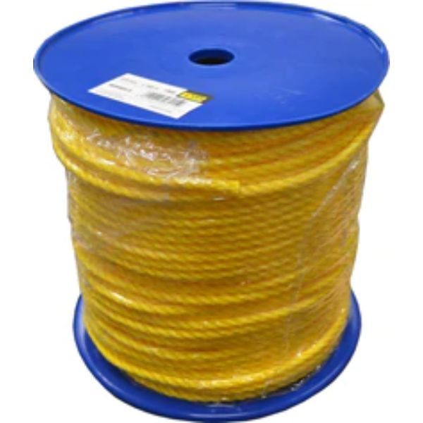 Rope - Yellow Polypropylene 183m Reel 8mm Xcel Carousel 1
