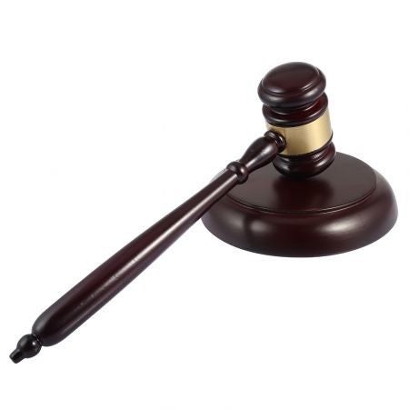 Wooden Handcrafted Wood Gavel Hammer Sound Block Set Carousel 1