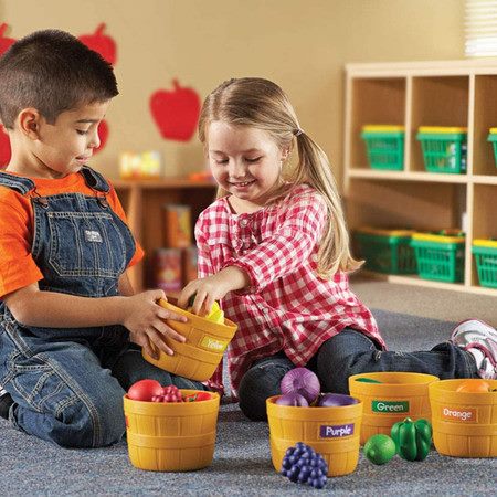 Kids Toys Farmer's Market Color Sorting Pretend Set Toy Carousel 1