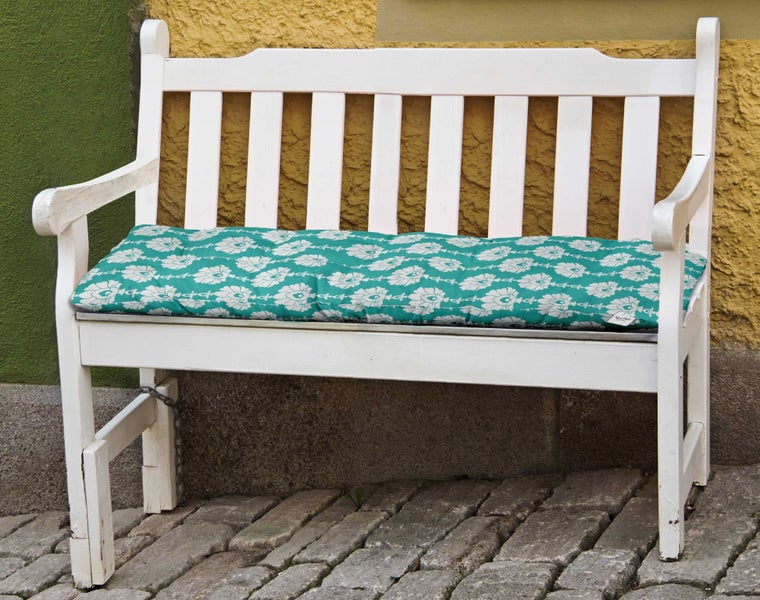 Vargottam Printed Outdoor Bench Cushion Lounger Water Resistant Carousel 2