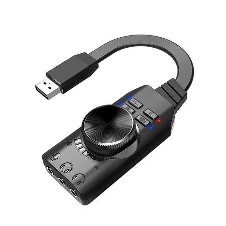 GS3 7.1 Channel Sound Card Adapter External USB for Legends PC Computer Carousel 2