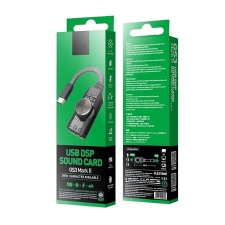 GS3 7.1 Channel Sound Card Adapter External USB for Legends PC Computer Carousel 7