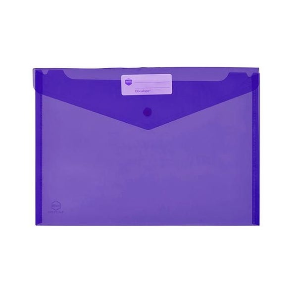 Marbig doculope document wallet a4 purple Carousel 1