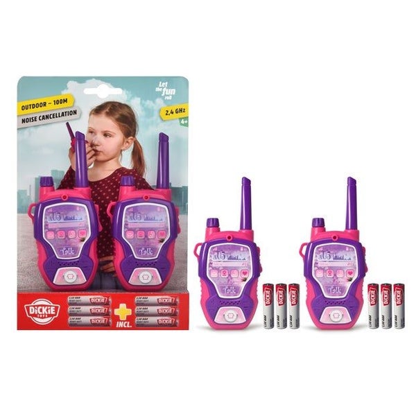 Walkie Talkie Dickie Toys Pink 100m Carousel 1