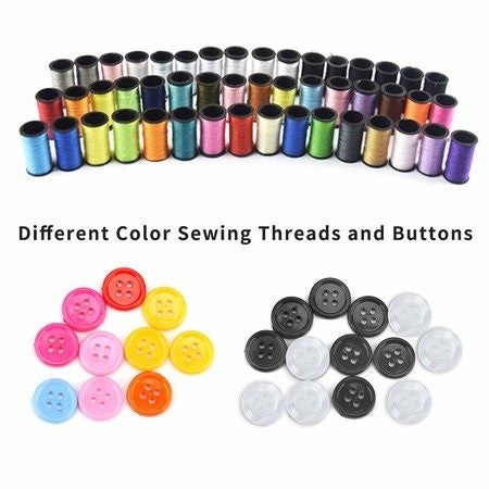 172Pcs DIY Mini Sewing Kit Portable Emergency Sew Repair Kit with Scissors Carousel 2