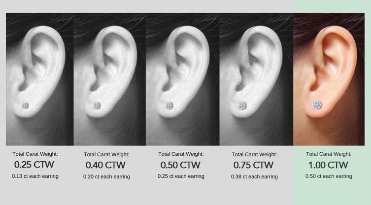 925 Sterling Silver Small Crown Women Men CZ Crystal Solitaire Stud Earrings Carousel 2