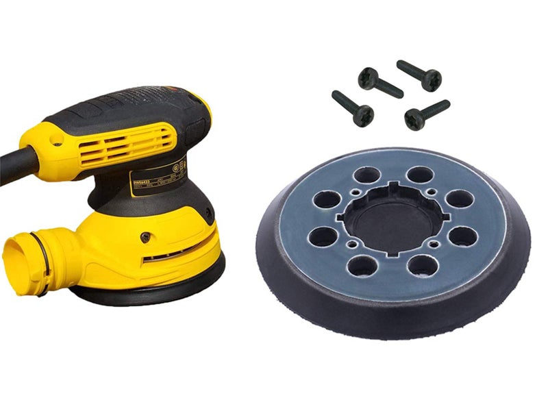 4 Packs 8 Hole Hook Loop Replacement Sanding Pad for DeWalt DWE64233 and N329079 Carousel 2