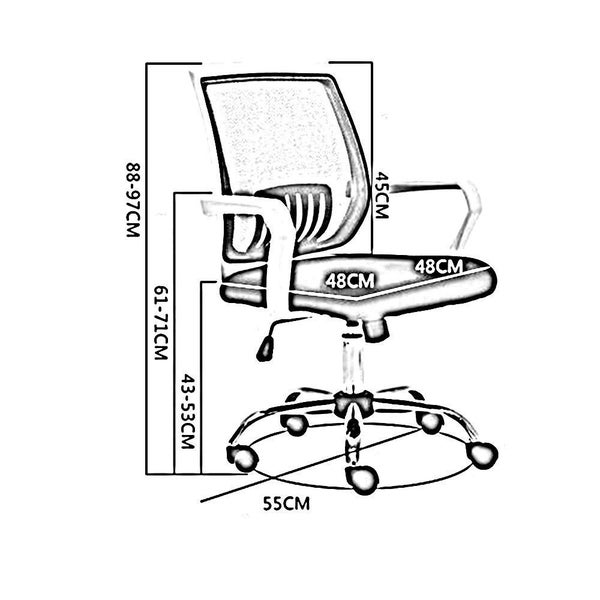 MESH CHAIR OFFICE CHAIR DESK CHAIR COMPUTER DESK Carousel 4