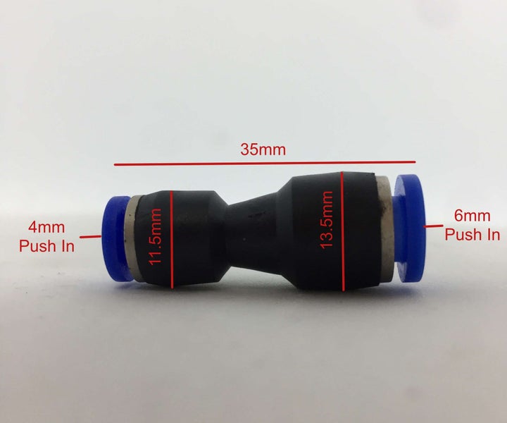 5 Pieces 6mm-4mm Straight Reducing Pneumatic Fittings Carousel 2