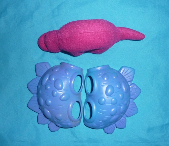 Mighty Dinos toy, Stegosaurus (McDonalds 1997), out-of-packet Carousel 3