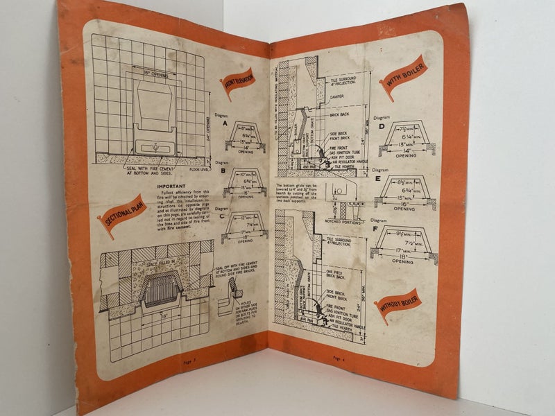 OLD INSTRUCTION MANUAL: for Sofono Fire / Grangemouth Iron Co circa 1950s Carousel 2