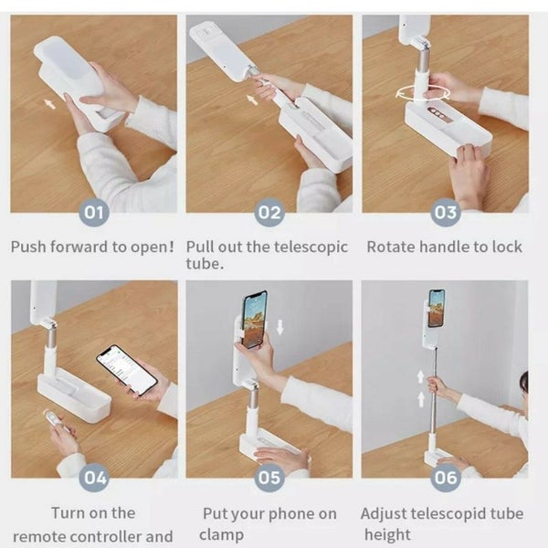 Ergonomic Multi-Function Extendable Phone Holder Box Selfie Stick Tik-Tok Carousel 2