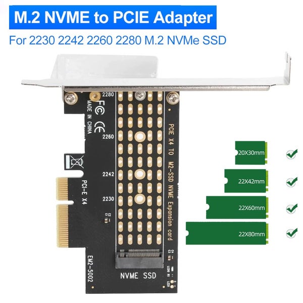 PCIE to M2 Adapter PCI Express 3.0 x4 to NVME SSD M2 PCIE Raiser 2230 2260 2280 Carousel 1