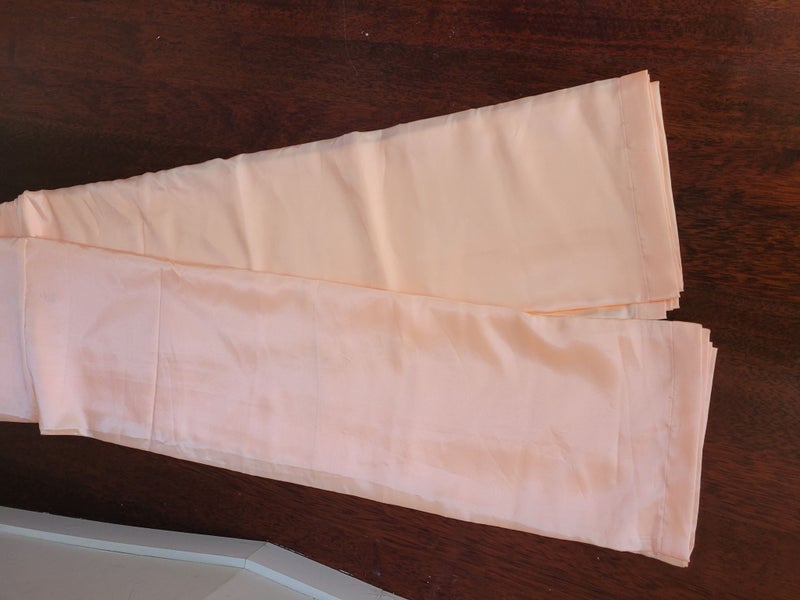 Fabric, feel like Silk, Light Orange, Can be used for Curtain or Dress, New Carousel 2